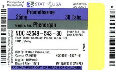 Promethazine 25 mg Label Image (Promethazine 25 mg Label 42549)